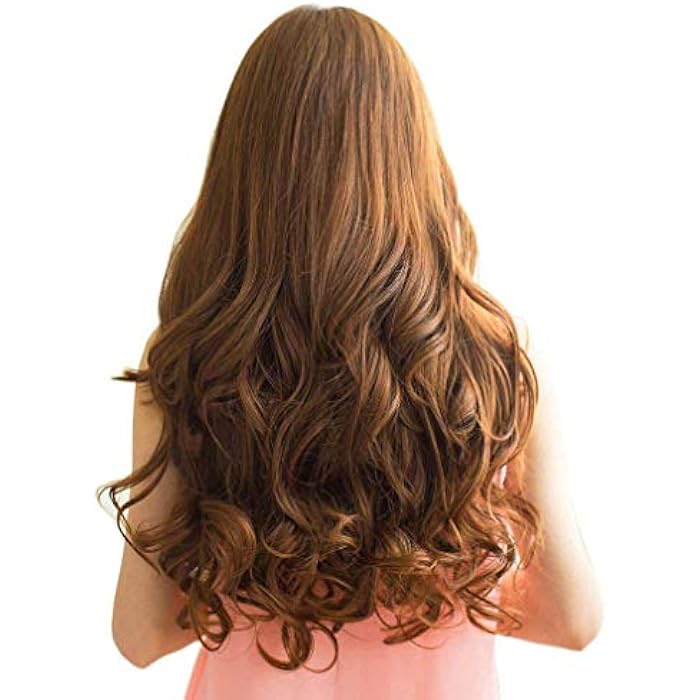 DILLARDS Hair Extensions Hairpieces Wigs Full Head Curly Wave Clips In On Synthetic For Women 5 Clips - Medium Warm Brown - Image 5